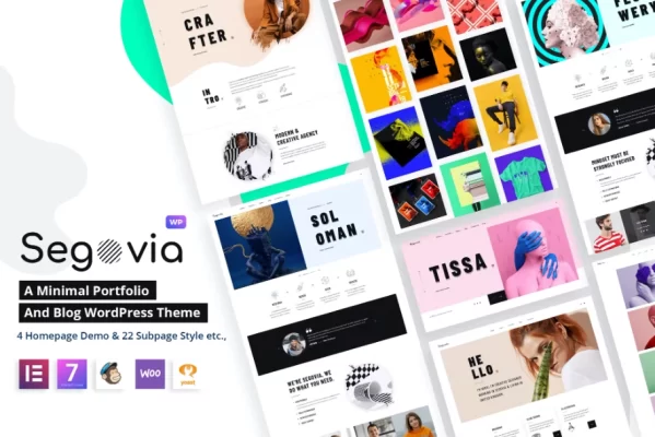 Segovia A Minimal Portfolio And Blog Theme 1.5.4 GPL Theme