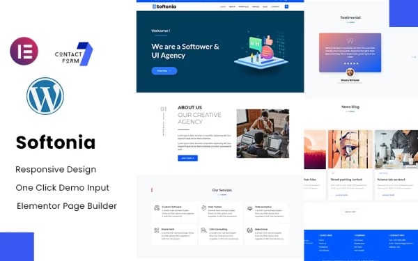 Softonia IT and Business Consulting WordPress Theme 1.0.1 GPL Theme