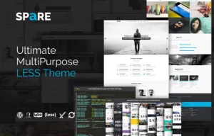 Spare Ultimate MultiPurpose LESS Theme 1.7 GPL Theme