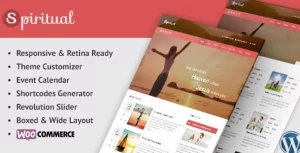 Spiritual Church WordPress Theme (Responsive) 2.15 GPL Theme