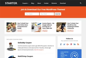 Starter Pro 1.7 GPL Theme
