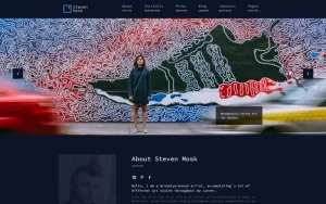 Steven Mosk Modern artist personal portfolio WordPress Theme 1.0.0 GPL Theme