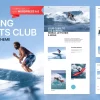 Surge Surfing Sports Club WordPress Theme 1.0.0破解版主题