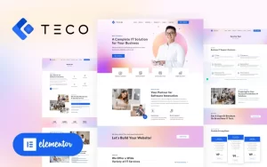 TECO IT Solutions Services Business Elementor WordPress Theme 1.1.0 GPL Theme