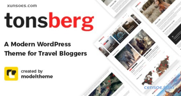 Tonsberg A Modern WordPress Theme for Travel Bloggers 1.4 GPL Theme