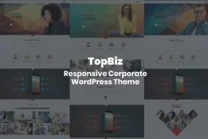 TopBiz Responsive Corporate WordPress Theme 1.0 GPL Theme