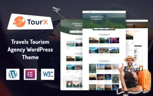 TourX Travels Tourism Agency WordPress Theme 1.0.0 GPL Theme