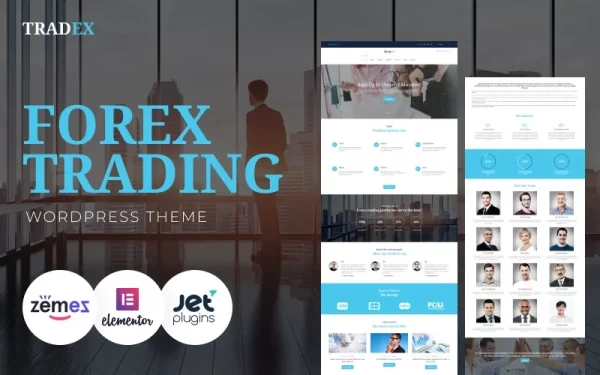 Tradex Forex Trading WordPress Theme 1.0.1 GPL Theme