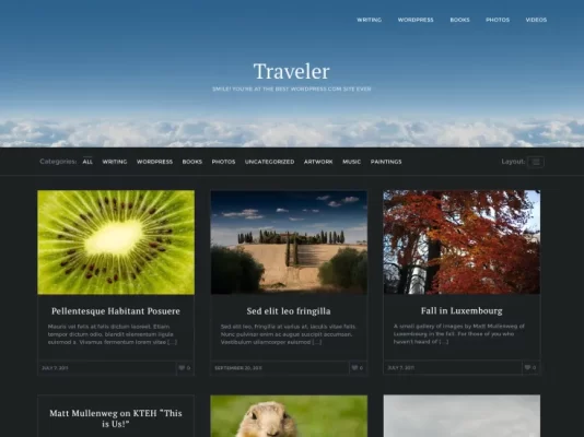 Traveler Theme 1.9.1 GPL Theme