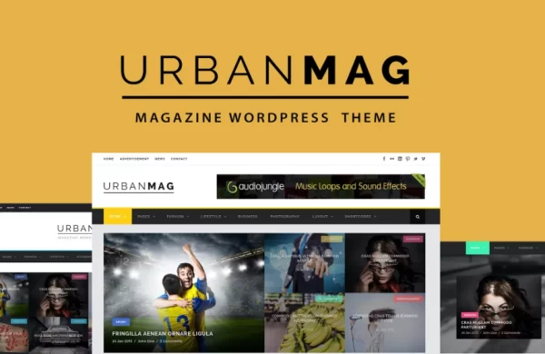 Urban Mag News Magazine WordPress Theme 1.3.2 GPL Theme