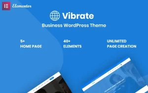 Vaibrate Business Responsive WordPress Theme 2.1.0 GPL Theme