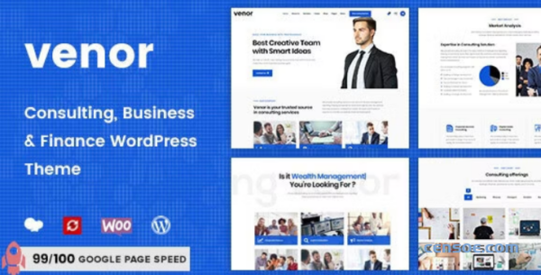 Venor Business Consulting WordPress Theme 1.2.3 GPL Theme