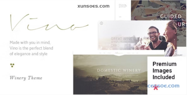 Vino A Refined Winery, Wine Bar and Vineyard Theme 1.9 GPL Theme