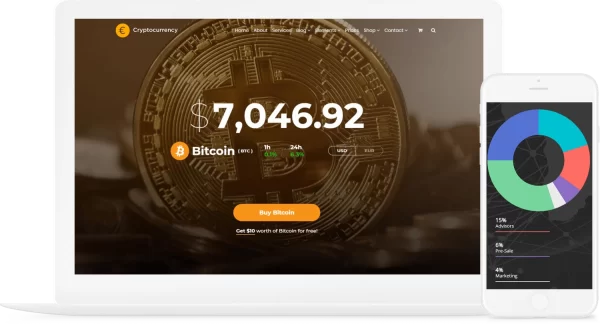 VisualModo Cryptocurrency WordPress Theme 2.0.4 GPL Theme