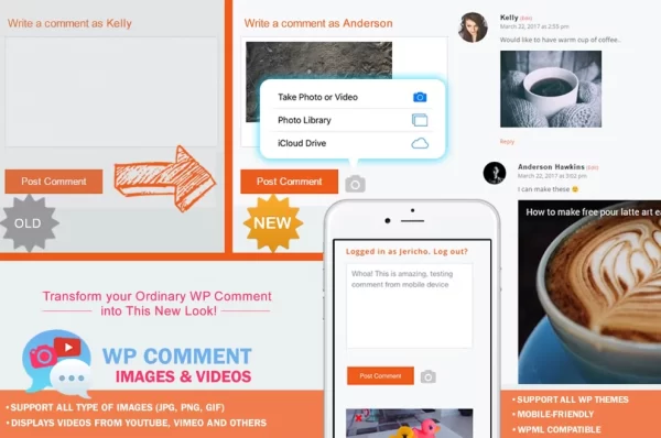 WP Comment Images and Videos 1.4 GPL Plugins