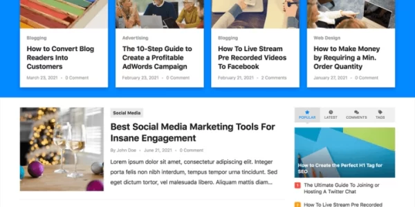 WP Enjoy – BlogSquare Pro 1.0.4 GPL Theme