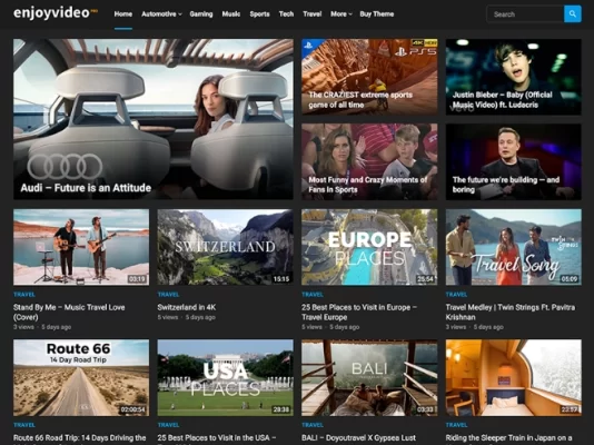 WP Enjoy – EnjoyVideo Pro 1.1.2 GPL Theme