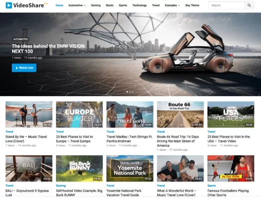 WP Enjoy – VideoShare Pro 1.0.1 GPL Theme