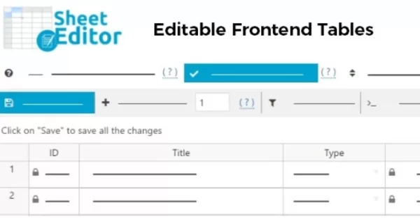 WP Sheet Editor Editable Frontend Tables 2.4.38 GPL Plugins