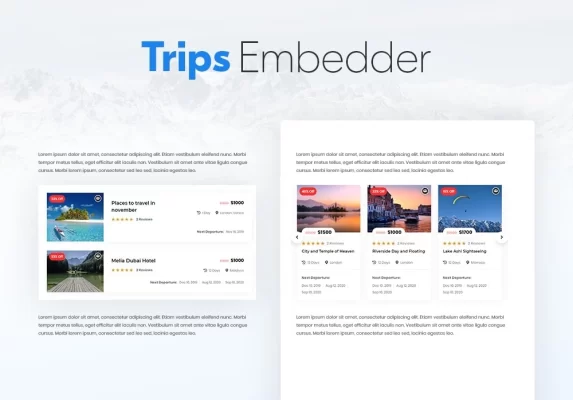 WP Travel Engine Trips Embedder 2.1.0 GPL Plugins