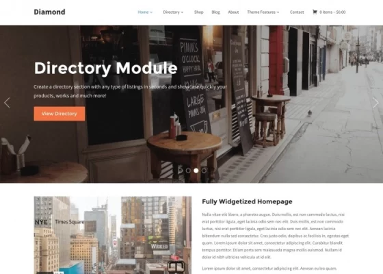 WPZOOM – Diamond 1.1.15 GPL Theme