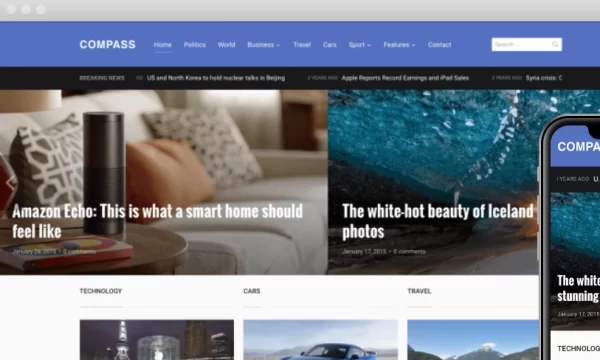 WPZoon Compass 1.2.3 GPL Theme