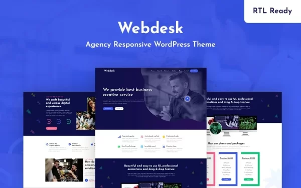 Webdesk Agency Responsive WordPress Theme 1.0.0 GPL Theme