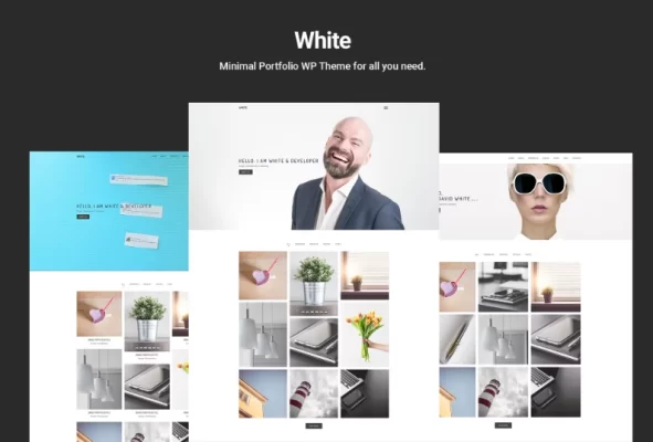 White – Minimal Portfolio WordPress Theme 1.0 GPL Theme