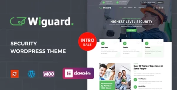 Wiguard CCTV Security WordPress Theme 1.1.0 GPL Theme