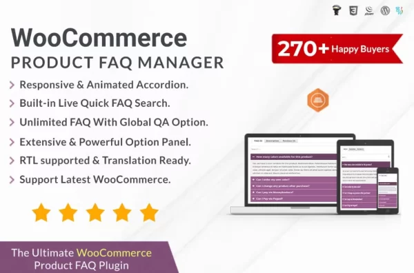 WooCommerce Product FAQ Manager 1.3.1 GPL Plugins