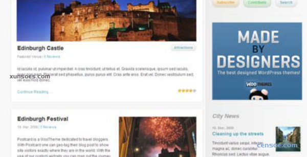 WooThemes City Guide Premium Theme 1.6.7 GPL Theme