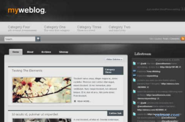 WooThemes Myweblog Premium Theme 1.4.2 GPL Theme