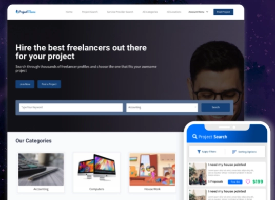 WordPress Project Bidding Theme Freelance Marketplace 4.2.0 GPL Theme