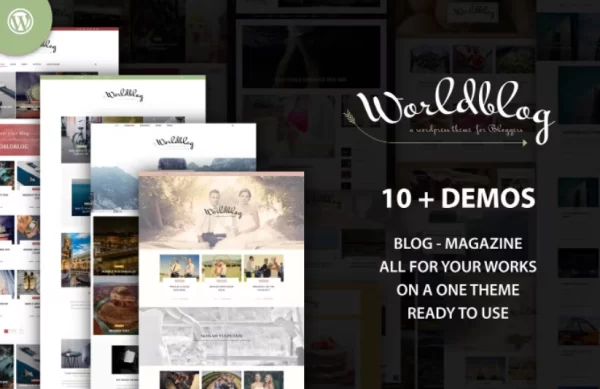 Worldblog WordPress Blog and Magazine Theme 1.0 GPL Theme