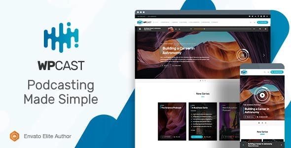 Wpcast Audio Podcast WordPress Theme 1.4.6 GPL Theme