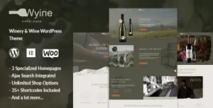 Wyine Wine Shop Theme 1.0.1 GPL Theme