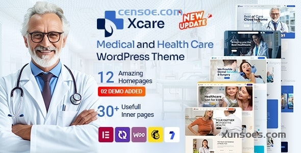 Xcare Medical and Health Care WordPress Theme  5.0 GPL Theme