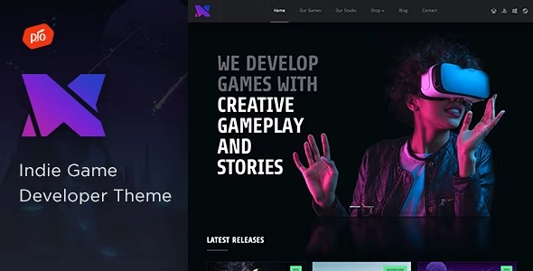 Xion Indie Game Developer Theme 1.8 GPL Theme