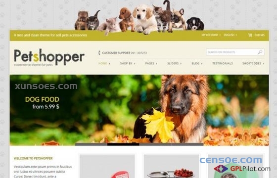 YITH Petshopper Premium WooCommerce Themes 1.8.0 GPL Theme