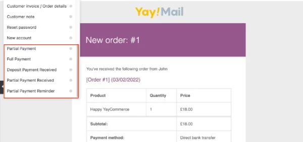Yaymail WooCommerce Deposits 1.4 GPL Plugins
