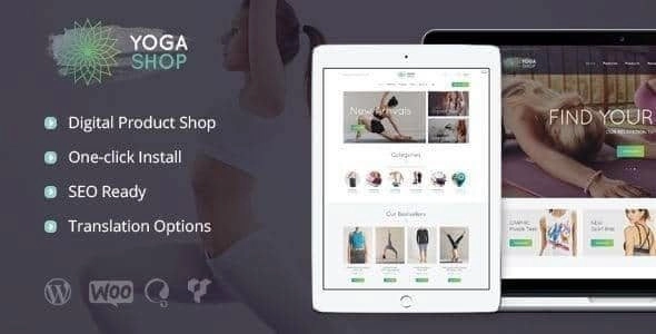 Yoga Shop A Modern Sport Clothing Equipment Store WordPress Theme 1.1 GPL Theme