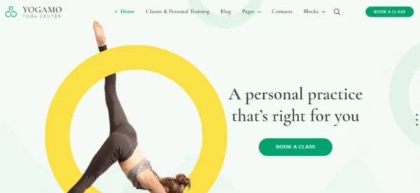 Yogamo – the Yoga WordPress Theme for Private and Group Sessions 1.3.2 GPL Theme