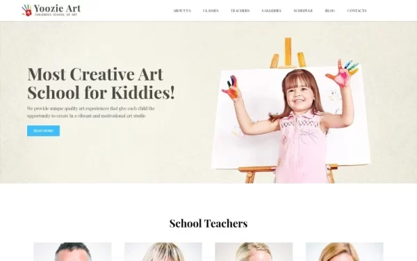 Yoozie Children Art School WordPress theme WordPress Theme 1.0.0 GPL Theme