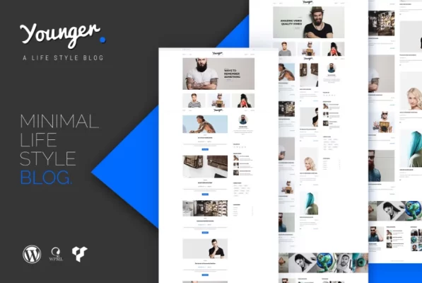 Younger Blogger Personal Blog WordPress Theme 1.1 GPL Theme