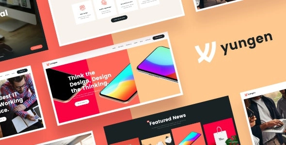 Yungen | Modern Digital Agency Business WordPress Theme 1.0.7 GPL Theme