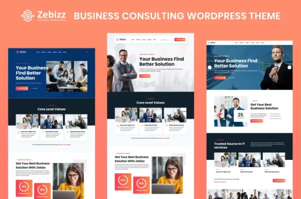 Zebizz Business Consulting WordPress Theme 1.0 GPL Theme