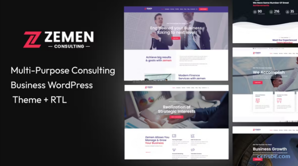 Zemen Multi-Purpose Consulting Business WordPress Theme + RTL 4.0.1 GPL Theme