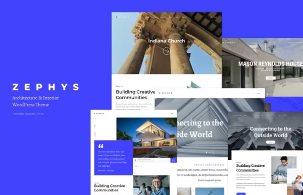 Zephys Architecture Interior WordPress Theme 1.1.3 GPL Theme