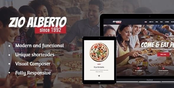Zio Alberto | Pizza Restaurant, Cafe Bistro WordPress Theme 1.2.2 GPL Theme