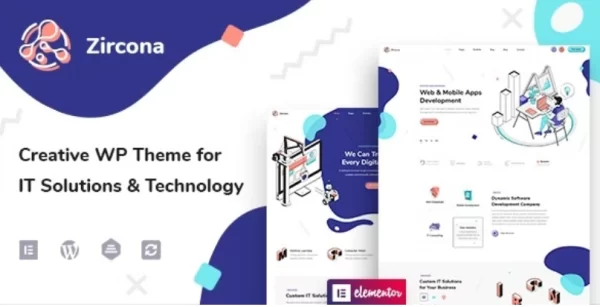 Zircona IT Solutions Technology WordPress Theme 1.2.2 GPL Theme